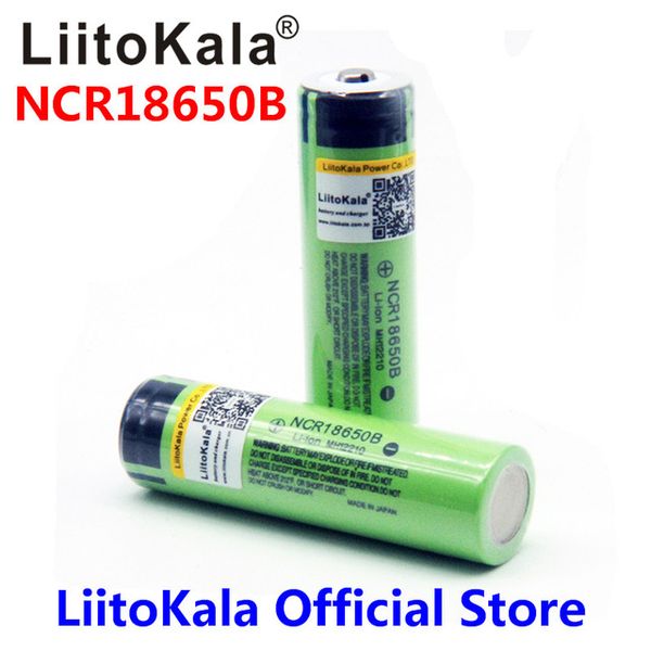 

2019 liitokala 18650 3400 battery 3400mah 3.7v ncr18650b rechargeable li-ion battery for flashlight for panasonic (no pcb