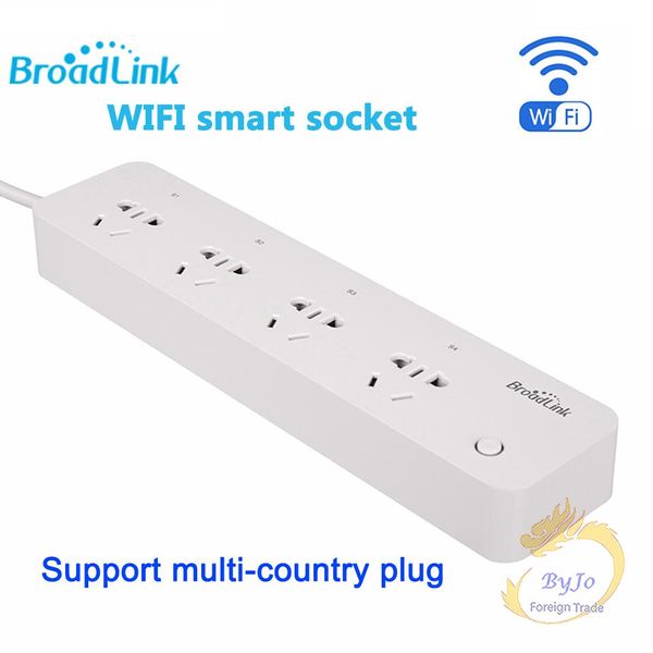 Broadlink MP1 Smart Power Plass Разъем отдельно управляемый WiFi Smart Socket 4-розетка мощности для смарт-автоматизации