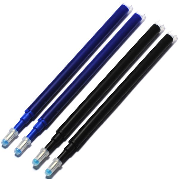 

11.1cm length 0.5mm writing point magic erasable pen refill eraser ink ballpoint pen refills office school writing supplies, Black;red