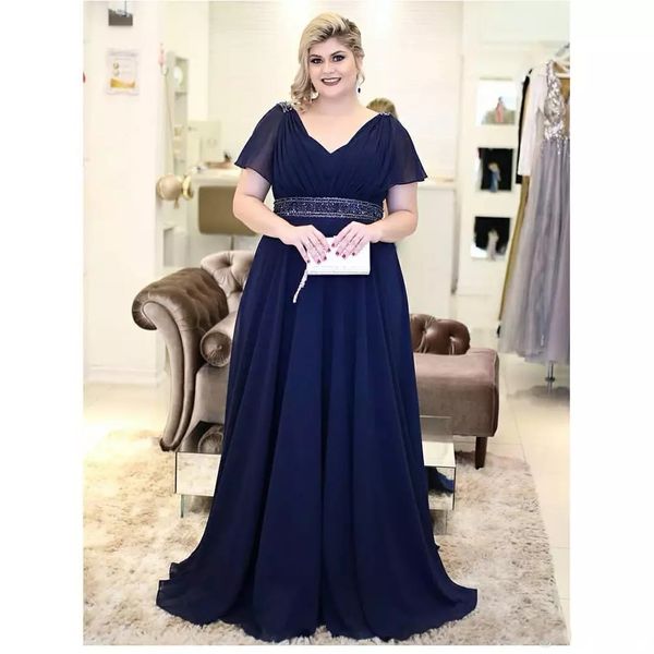 plus size navy blue party dress