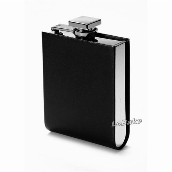 

latest 5oz grade elegant u shape stainless steel wine bole with leather portable flask liquor whisky alcohol for drinkware