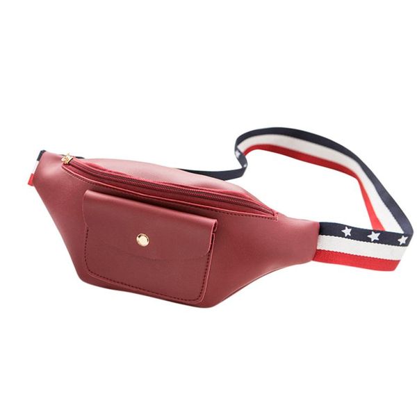 

sleeper #5001 fanny pack waist belt bags for women 2018 casual solid color zipper waist pack pu leather phone bag ing