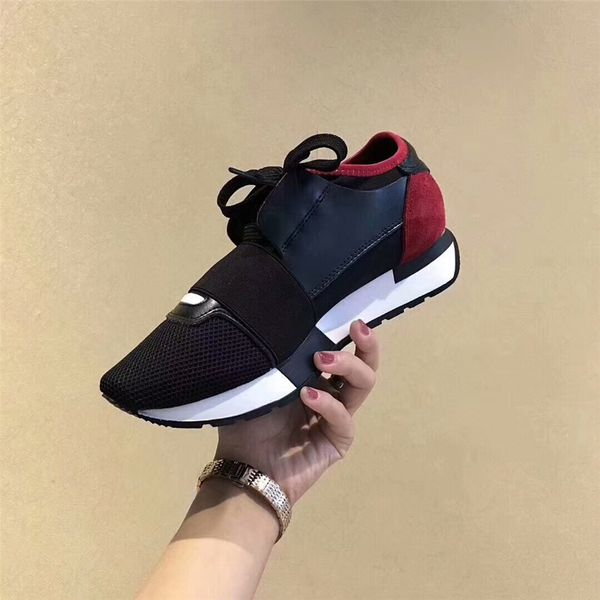 

2017 LUXURY DESIGN BRAND DESIGNER Подлинная кожа MEN SNEAKERS MENS RACE RUNNERS ЖЕНЩИНА Скейтборд ОБУВЬ белая единственная женская смесь цвета