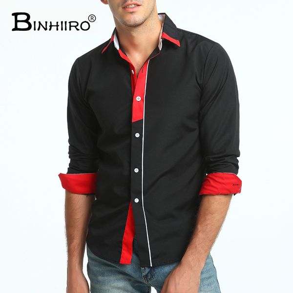 Compre Camisa De Color De La Camisa De Los Hombres Que GFRBJK Camisa Negra Blanca para Hombre Camisa de Manga Corta