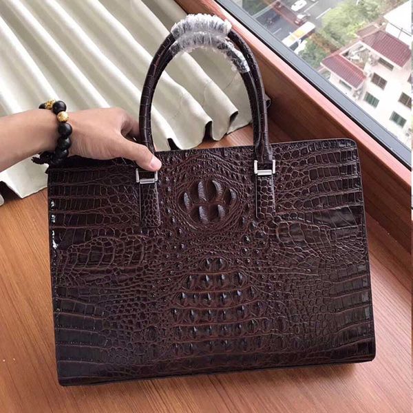 

new real leather crocodile pattern brand men's bag men's fashion shoulder bag men's briefcase handbag messenger leather compu