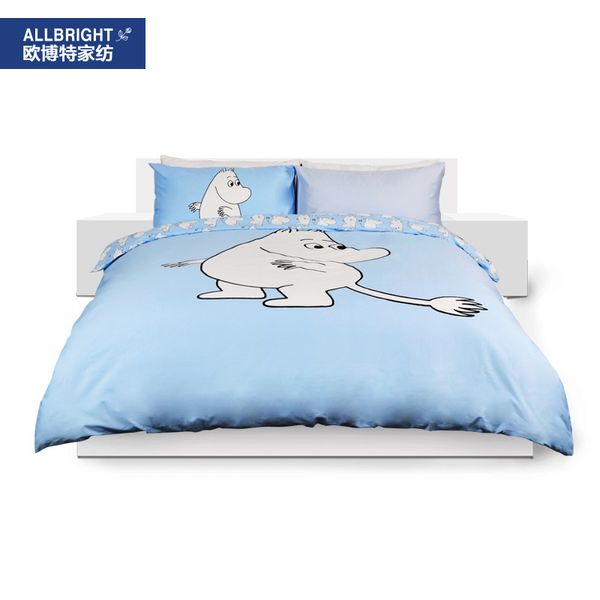 Allbright Bedding Set Of Four Pieces Cartoon Cotton Bedsheets