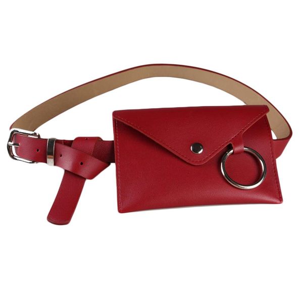 

emarald fashion womens casual waist bag for phone key bum bag belt purse waist mini pu leather belt phone