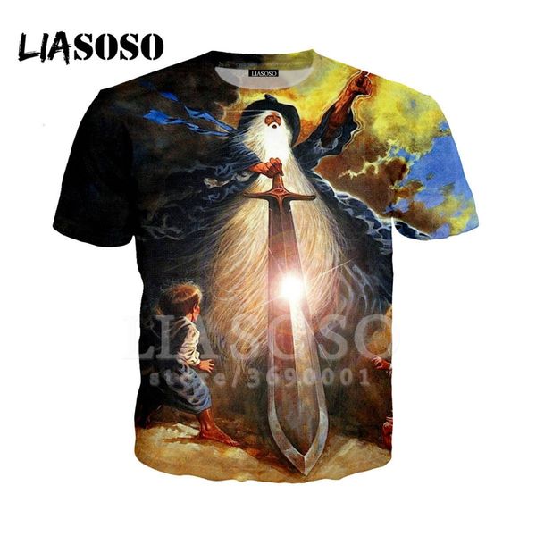 

liasoso 3d print women men the lord of the rings dragon tshirt summer t-shirt hip hop pullover o-neck casual short sleeve x1435, White;black