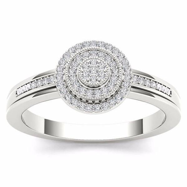 Atmosfera lussuosa 14k oro bianco diamante Halo fidanzamento fidanzamento principessa sposa anello amore diamante anello taglia 6-10