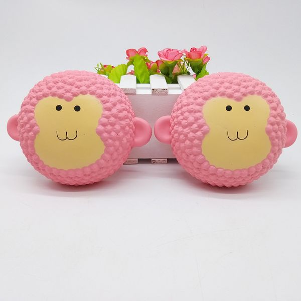 

christmas gift ornament toy monkey head squishy witch slow rising soft squeeze cute toy gift stress children toys decompression t600