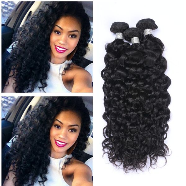 2019 Malaysian Virgin Human Hair Weaves Deep Wavy Curly Hair