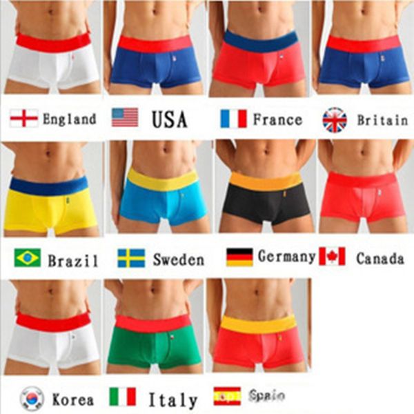 

Men underwear men de igner underpant boxer flag color uk u a canada 11 countrie underpant boxer cotton underwear for men