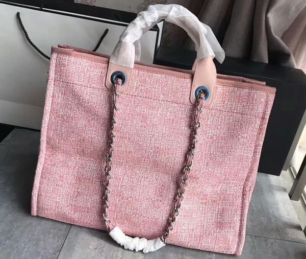 

Dhl 5a a66942 38cm maxi hopping bag lamb kin leather gold ilver tone metal hardware come with du t bag erial number card