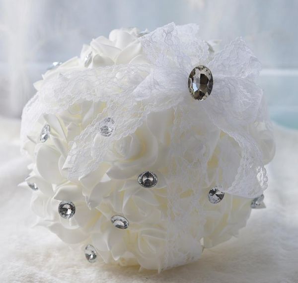 

bride holding flowers gifts wedding supplies simulation rose factory wholesale