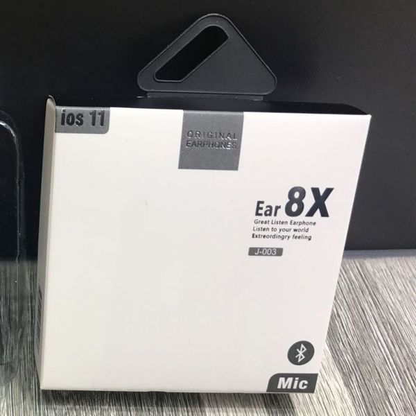 8 nesil 8p Yeni Kutu A+ IP XS için uzaktan kumanda ve mikrofonlu kulak kulaklıkta kaliteli kulaklık 8 x Bluetooth kulaklık i7 i8 perakende kutusu nzz3