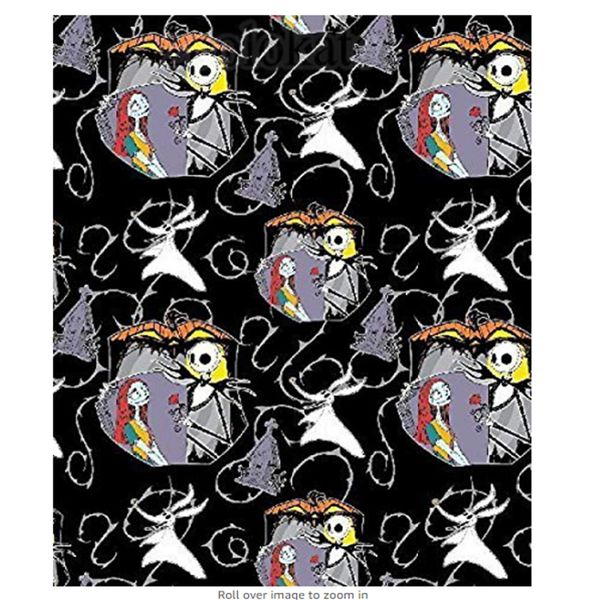 

the nightmare before christmas throw blanket with a cuddle pillow ~ jack skellington