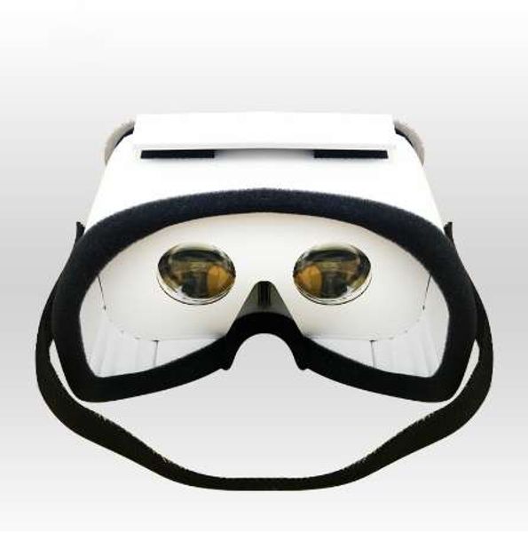 Novo Diy Portable Virtual Reality Óculos Google papelão 3D Óculos VR caixa para smartphones para iphone x 7 8 vr óculos para tv deitada