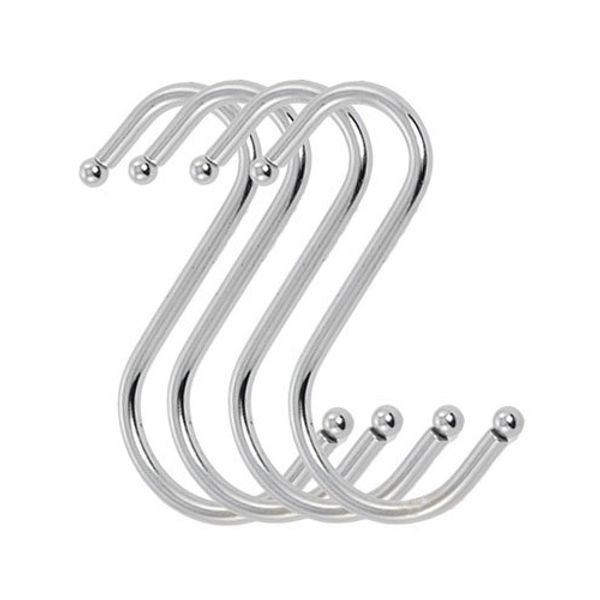 

fjs 4pcs scarf apparel punch cup bowl s shaped metal hooks hangers