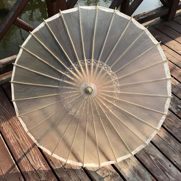 

oil paper parasol rain umbrellas wedding chinese wooden p prop decoration bridesmaid gift supplies wholesale 12pcs lot ing, White
