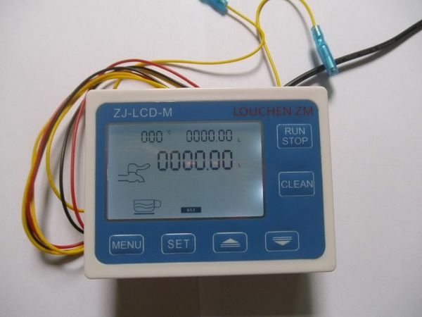 

lcd water liquid flow sensor digital display flowmeter quantitative controller