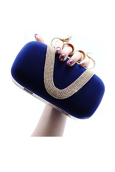 

sale women's elegant evening bag ladies' handbag clutch bag for wedding and evening dresses (snake dark blue