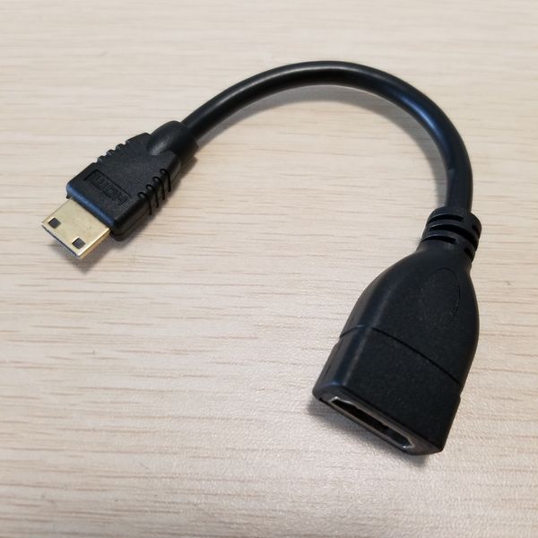 

mini hdmi male to mini hdmi female adapter data cable black 15cm
