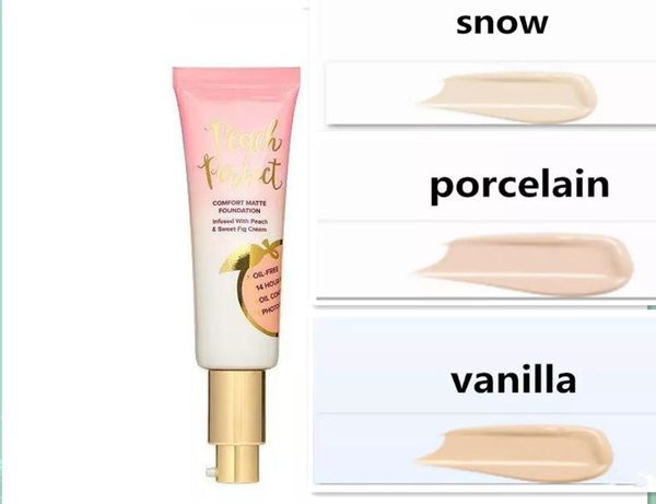 

Drop hipping makeup foundation peach perfect comfort matte foundation 3color 48ml face cream foundation high quality
