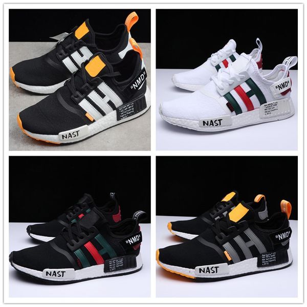 

2018 nmd r1 primeknit pk perfect nmd runner off running hoe for women men black white neaker brand trainer port hoe