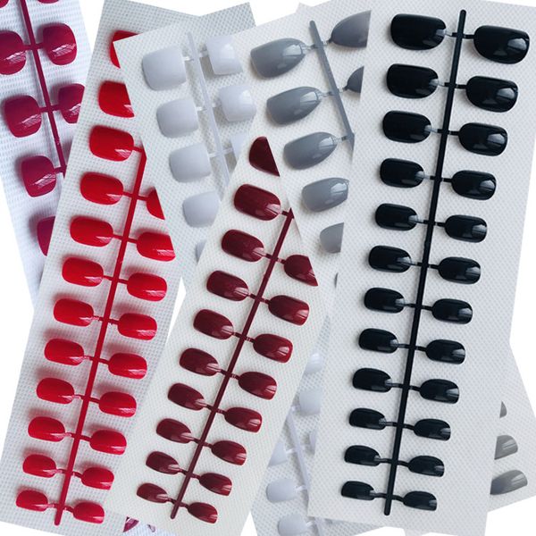 

Zouye an 2019 olid color fake nail patch mall round head long quare head nail waterproof and durable