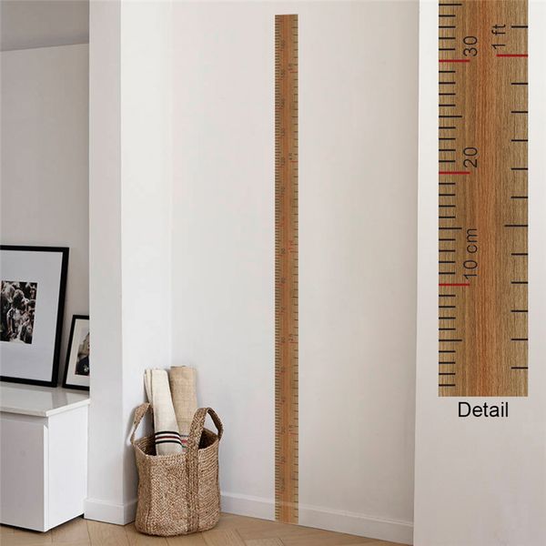 

ruler height measure wall stickers for kids rooms children's home decor growth chart poster mural wall decal