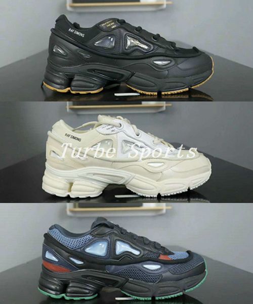 

Оригинальное Качество 2018 Raf Simons X Кроссовки Консорциум Ozweego 2 Кролик Крем Черный Но