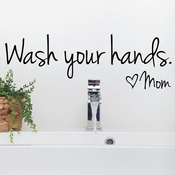 Großhandel Aufkleber Nikon Badezimmer Wandaufkleber Wash Your Hands ... Großhandel Aufkleber Nikon Badezimmer Wandaufkleber Wash Your Hands ...