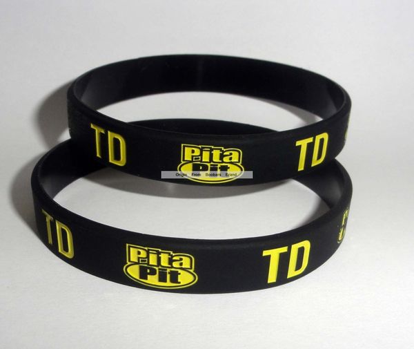 

500pcs/lot custom black sports silicon wristband yellow text logo debossed color filled company gift promotion wristbands, Golden;silver