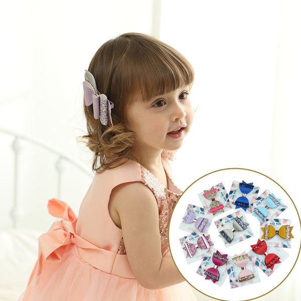 Girl Hairpins Hair Sequin Bow Barrettes Kids Paillette Hair Clips