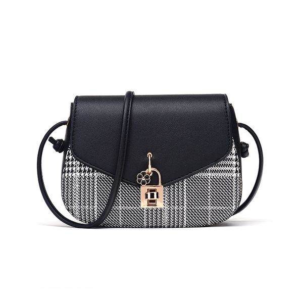 

women's shoulder bag lock pu handbag lattice latch cross bag 2018 new products selling for young women messenger bags w576