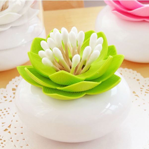 

lotus cotton swab box cotton bud holder base room decorate / lotus toothpicks holder toothpick case hhy