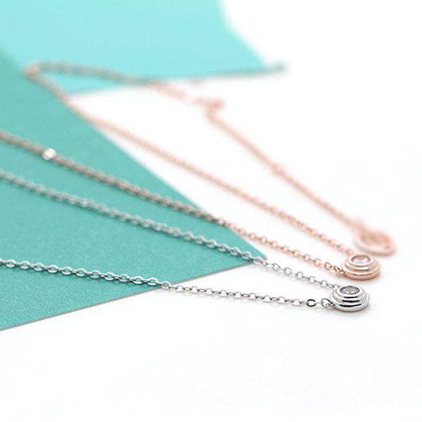 

s925 sterling silver diamond necklace women charm lÃ©gers chain wedding chain fine jewelry