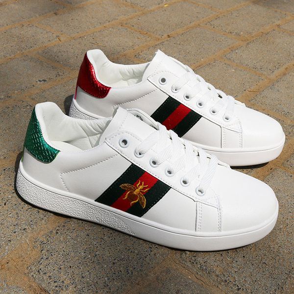 

New ICCUG Brand Ace embroidery Small bee Small white Shoes For Outdoor Comfortable Women Casual Flat Sneakers Mens Zapatos Walking Shoes