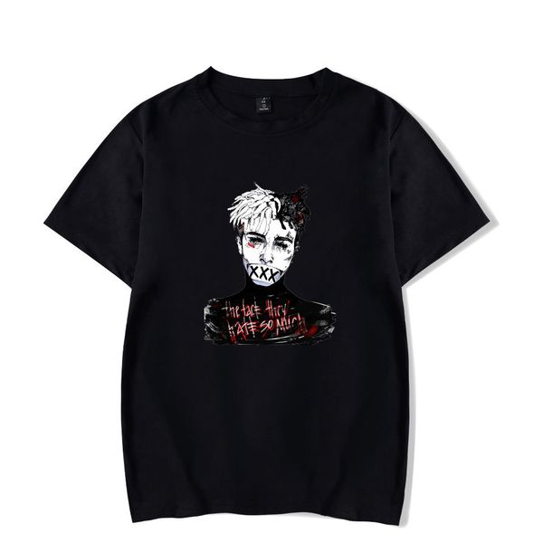 

revenge tshirt mens summer clothing xxxtentaction rapper commemorative tee black white gray letters print ing, White;black
