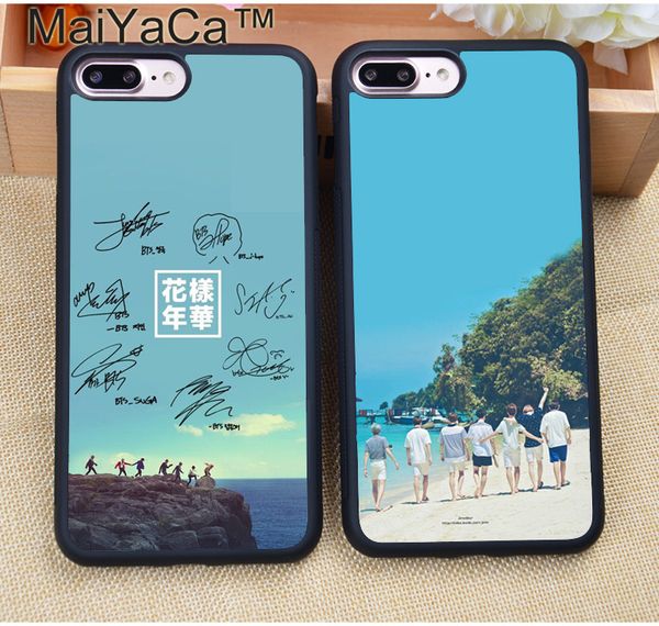 

Bangtan мальчиков BTS KPOP печатных мягкие резиновые сотовый телефон случаях для iPhone 6 6 S