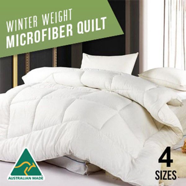 

wholesale- single/double/queen/king/super king 400gsm winter weight microfibre quilt