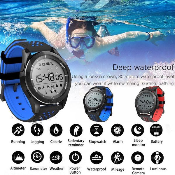 

fashion no.1 f3 smart watch bracelet ip68 waterproof smartwatches outdoor mode fitness sports tracker reminder wearable devices 10pcs