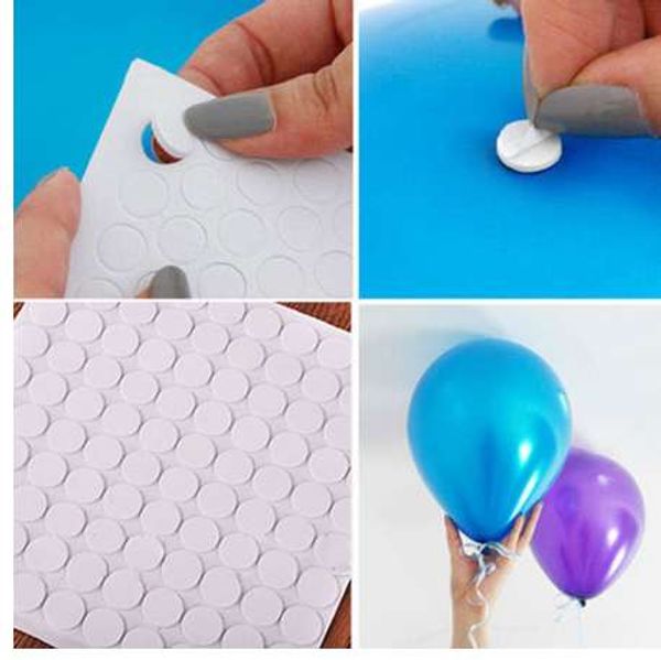

points shipping or balloon party 100 to wall attachment balloons ceiling glue attach stickers birthday dot wedding supplies xbwni