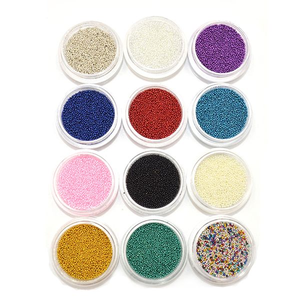 

nail art micro glass beads 3d decorations diy tools fashion design nails makeup beauty cute 3d nail decoration s3, Silver;gold