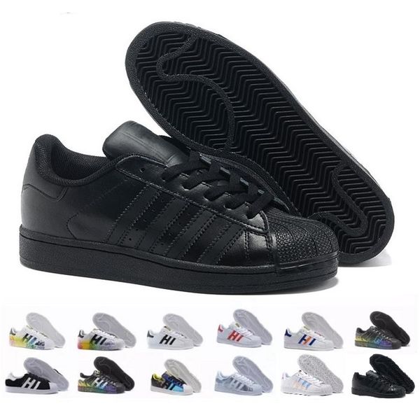 adidas superstar schwarz holographic
