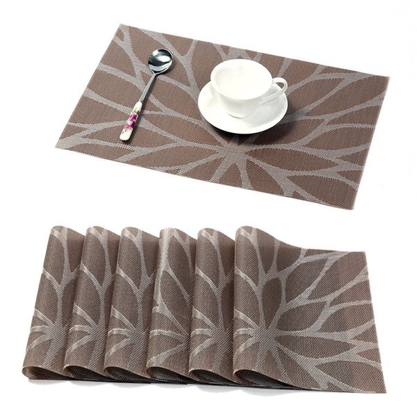 2019 Pvc Placemat Non Slip Plastic Table Mat Water Proof Dining