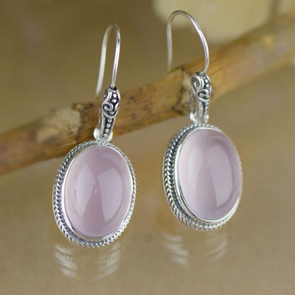 

drops, natural hibiscus stone earrings for women elegance 925 sterling silver drop earrings ladies wholesale, Golden;silver