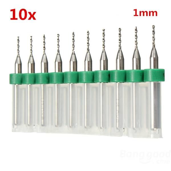 2019 1 0mm mini pcb drill bits tungsten steel for cnc print circuit10pcs 1 0mm mini pcb drill bits tungsten steel for cnc print circuit board