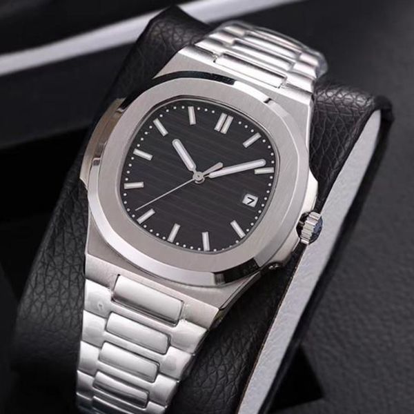 

selling luxury men watch automatic mechanical stainless steel strap nautilus men mens watch watches wristwatches, Slivery;brown