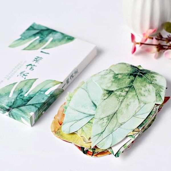 

30 pcs/pack novelty leaves heteromorphism greeting card postcard birthday letter envelope gift card set message